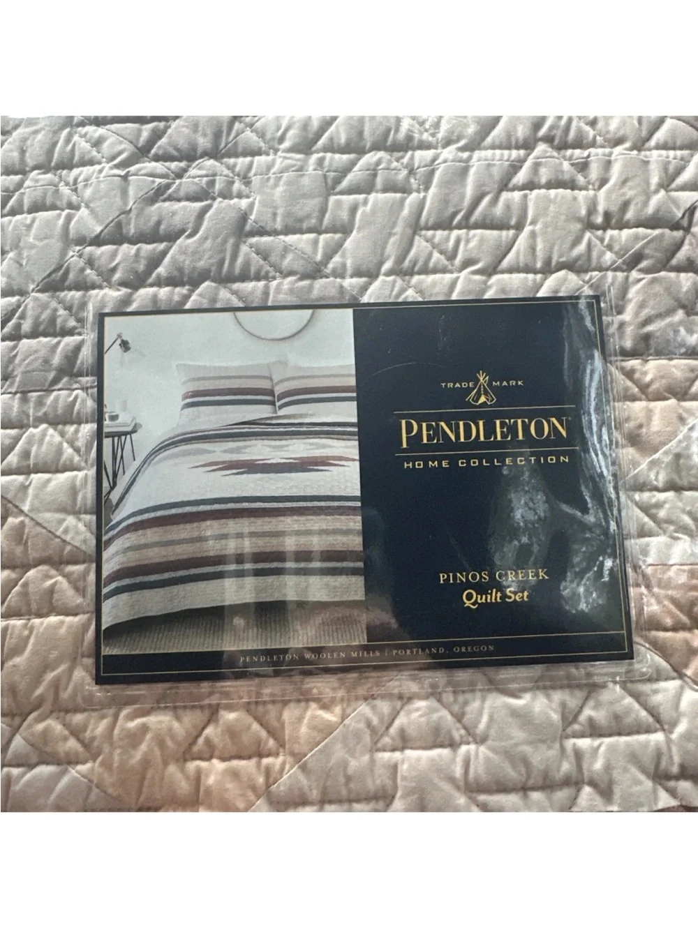 Pendleton Pinos Creek Striped Quilted Bedspread Home Bedding Set NEW